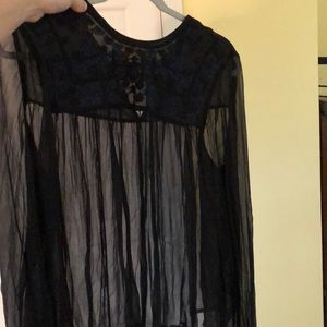 Sheer free people top